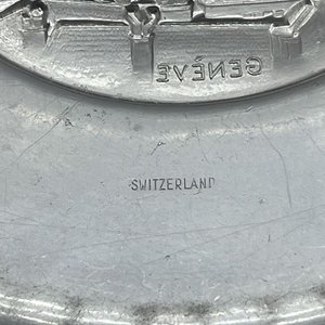 Plato Decorativo de Metal con Vista de Ginebra, Suiza - imagen 3