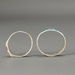 Lote de 3 Anillos de Plata 925 con Diseños y Esmalte - imagen 3