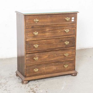 Lote anterior: Cajonera Colonial de Madera con 5 Cajones y Detalles en Lustre