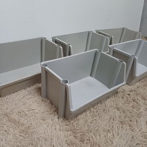 Set de 5 Organizadores Apilables Grandes Grises - imagen 3