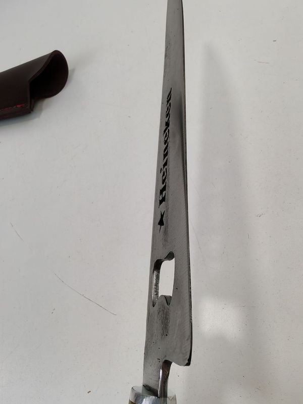 Cuchillo Criollo De Acero, 34cm de largo total y hoja 22cm de largo - imagen 6