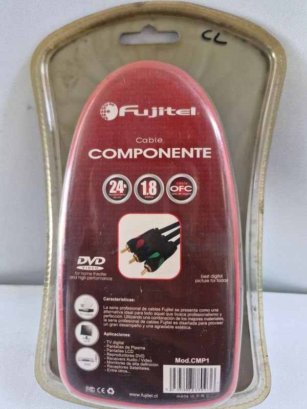 Cable de Componente para DVD con Conectores RCA de 24K - imagen 2
