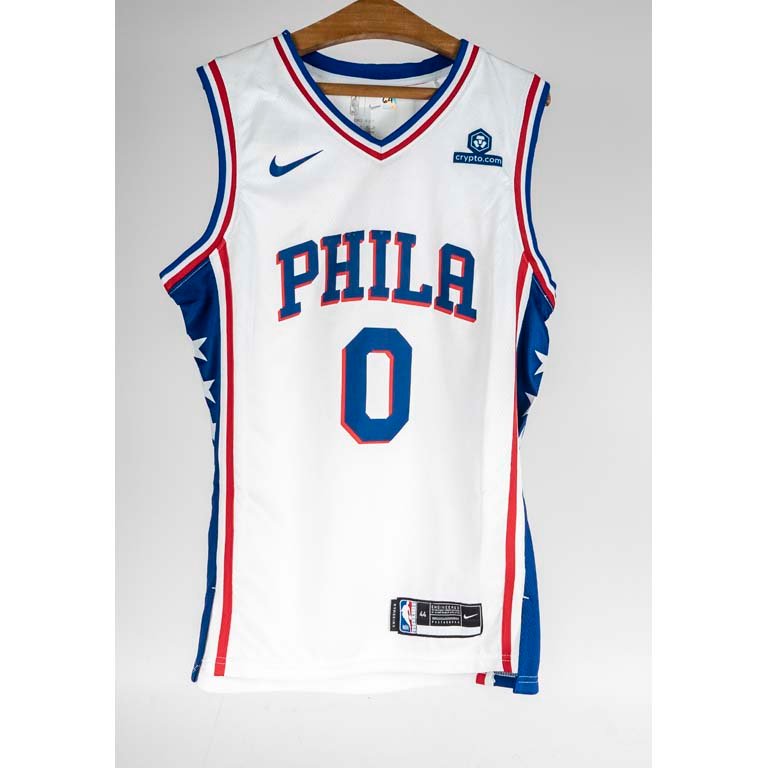 Camiseta de Básquetbol Philadelphia 76ers "Phila 0" Talle M con Etiqueta