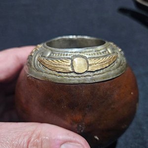 Mate Galleta de Calabaza con Detalles en Plata y Oro - imagen 4