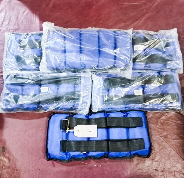 Seis Pesas Tobilleras Ajustables para Entrenamiento
