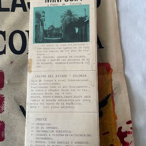 Lote de Colección: Afiche "1ª Exposición Feria Departamental de Artes Plásticas Colonia", Mini Guía de Colonia y Libro "Fogon y Olimpiada" - imagen 15