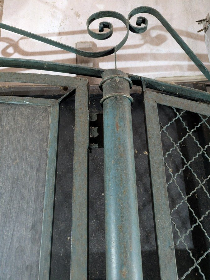 Puerta de hierro antigua para jardín - imagen 11