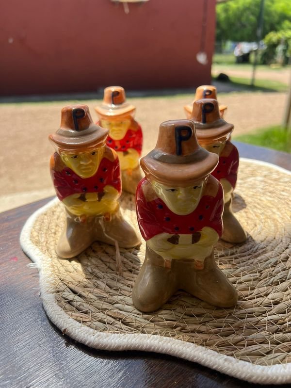 Set de 6 saleros/pimenteros en PORCELANA - Elegancia para tu hogar