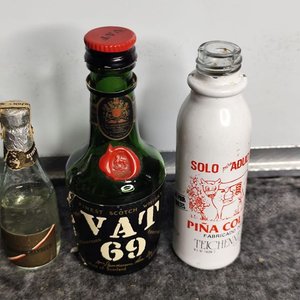 Lote de 5 Botellitas de Licor en Miniatura con Contenido - imagen 3