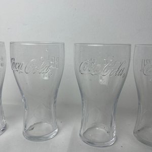 Juego de 4 Vasos Coleccionables Coca Cola de Vidrio - imagen 2