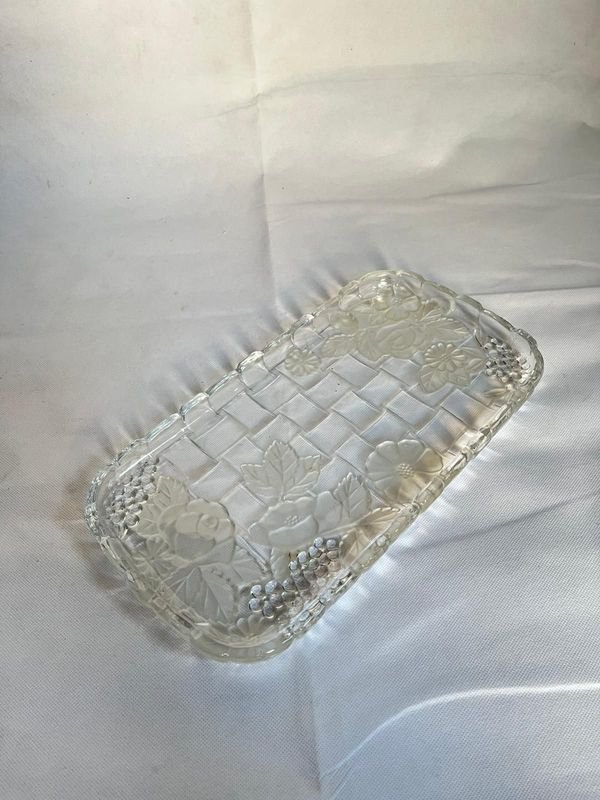 Bandeja de vidrio hermosa para decorar - imagen 3