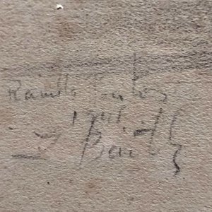 Dibujo a Lápiz Atribuido a Zoma Baitler: Rambla de Pocitos - imagen 2