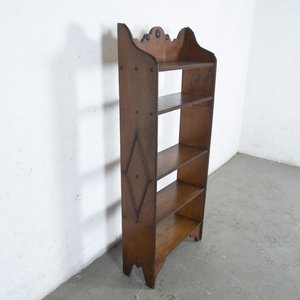 Estantería Biblioteca Antigua de Pino Tallado con 5 Niveles - imagen 2