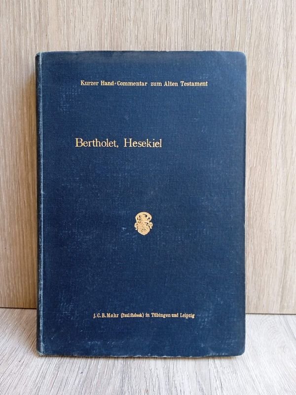 Libro antiguo en alemán, Comentario sobre el libro de Ezequiel Antiguo Testamento - imagen 1