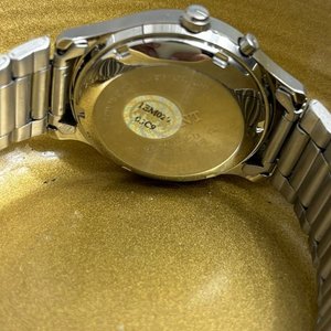 Reloj Orient 3 Estrellas Automático Acero Inoxidable Esfera Dorada - imagen 5