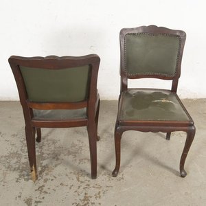 Mesa de Comedor Francesa con Seis Sillas Estilo Luis XV - imagen 3