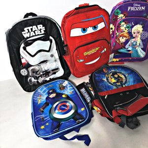 Lote de 5 Mochilas Infantiles: Star Wars, Cars, Frozen y Bajoterra - imagen 2