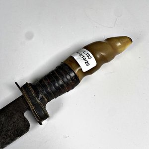 Lote siguiente: Cuchillo de Acero con Cabo de Guampa - Hoja de 20 cm