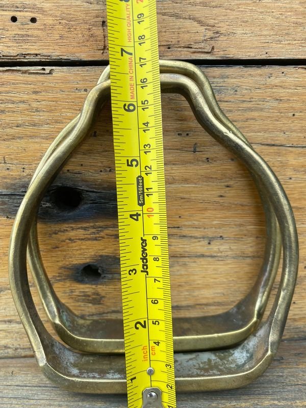Par de estribos de bronce para caballos - imagen 3