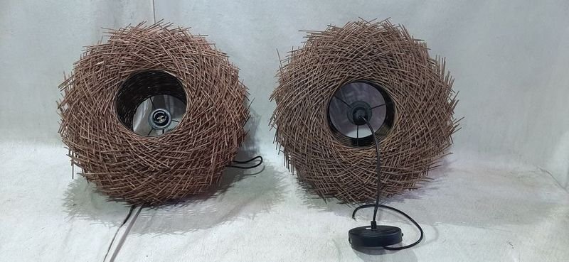 Artefactos colgantes tipo nido decorativos - imagen 3