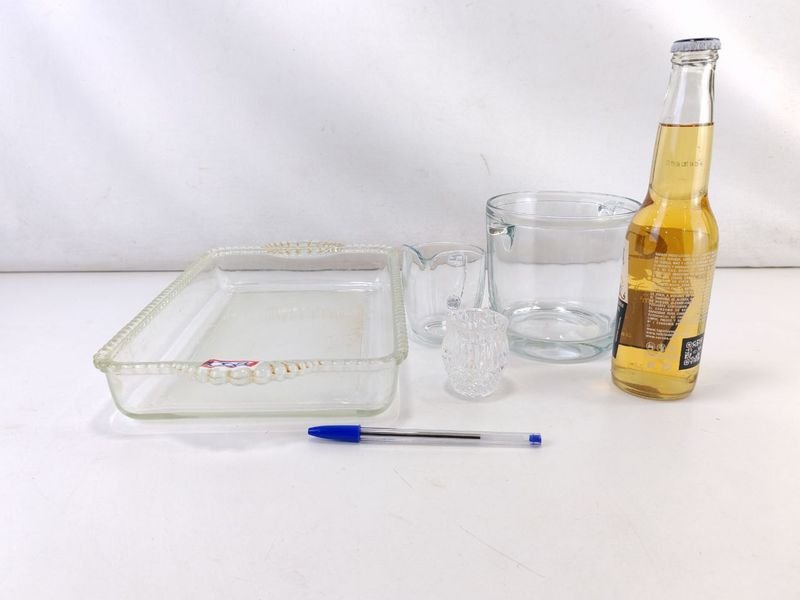 Asadera de vidrio tipo Pyrex y accesorios - imagen 2