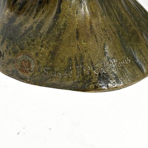 Figura de Bronce Francesa de Aves, Firmada Carvin, París - imagen 4