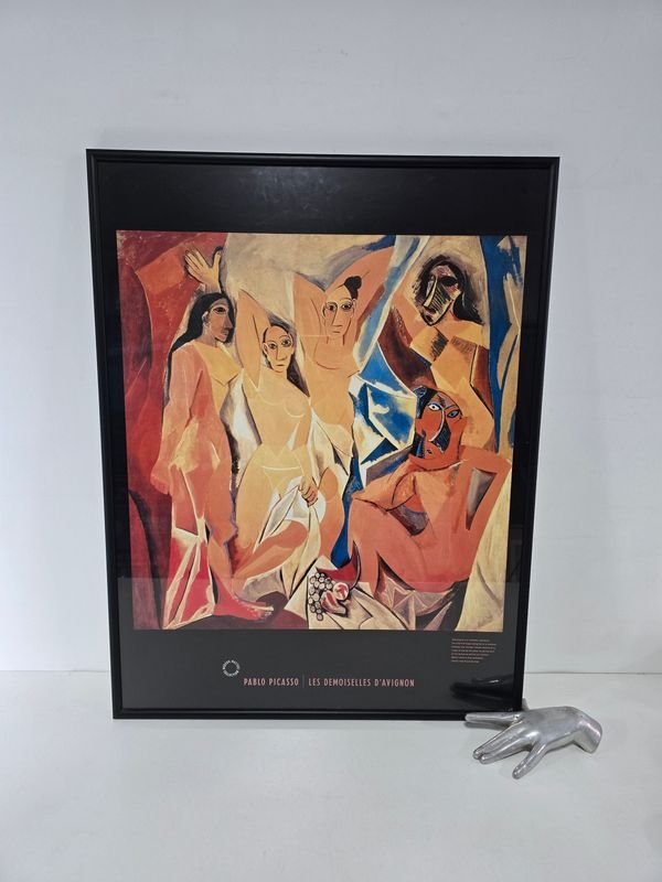Lámina "Las Señoritas de Aviñón" de Pablo Picasso Enmarcada