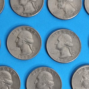 Lote de 19 Monedas Quarter Dólar de Diferentes Años - imagen 2