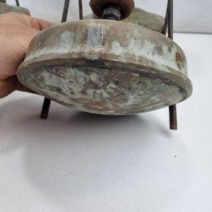 Lote de 4 Anafe Querosene Metal Vintage con Pátina de Época - imagen 5