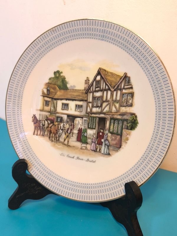 Dos platos decorativos de porcelana Hutschenreuther Selb Bavaria Alemania - imagen 3