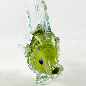 Figura de Pez en Vidrio Murano Verde y Transparente - imagen 2