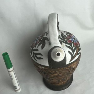 Botijo de Cerámica con Diseño Floral - Impecable Estado - imagen 7