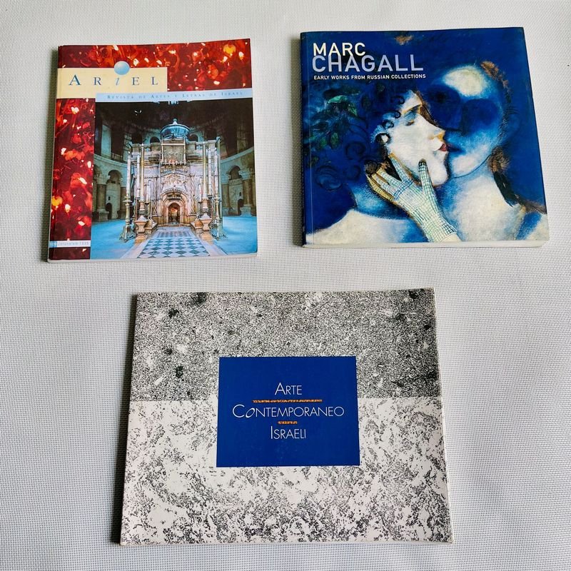 Lote de Libros: Arte Contemporáneo Israelí, Marc Chagall y Revista Ariel