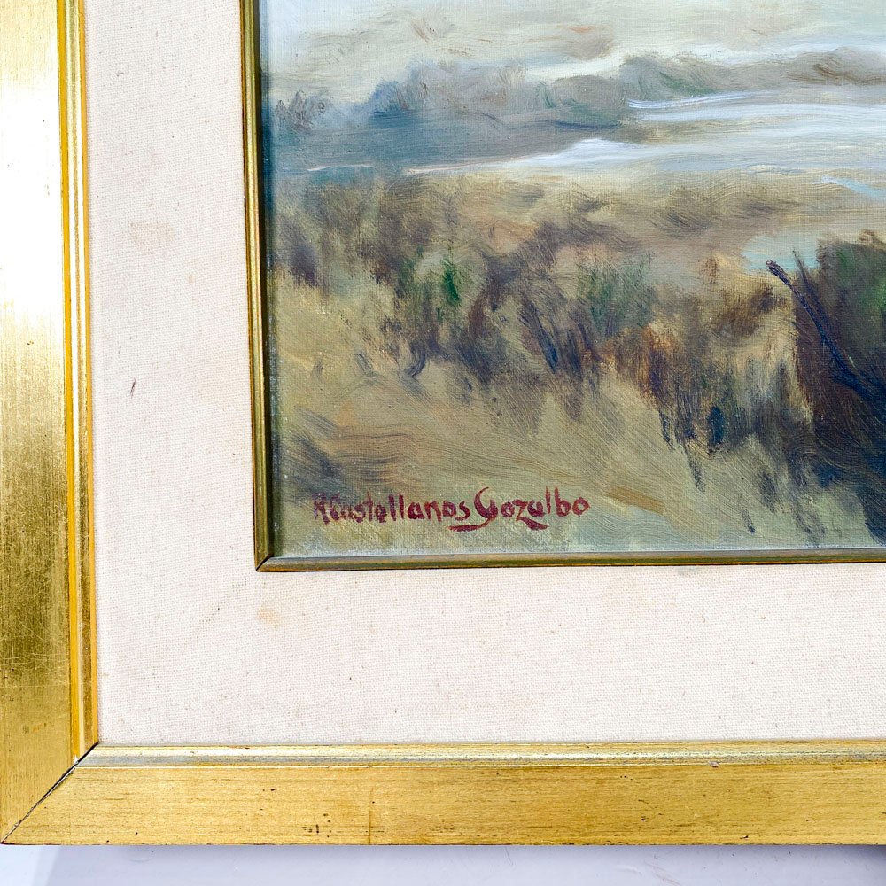 Cuadro oleo sobre tela firmado roberto castellano - imagen 3