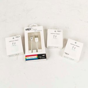 3 Adaptadores de Corriente y Cables USB para iPhone - imagen 1