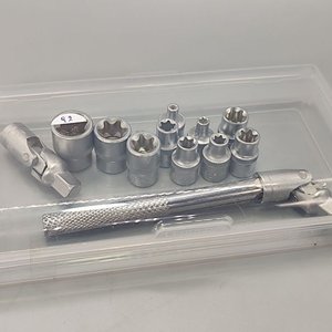 Juego de 12 Bocallaves Torx Hembra con Matraca Articulada 3/8" - imagen 6