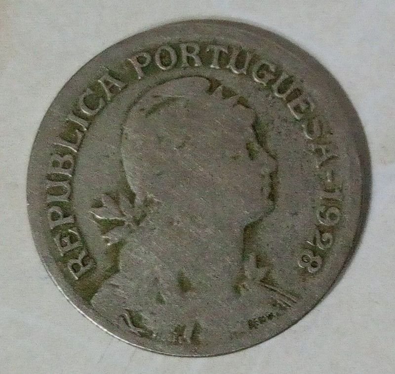 Moneda de 1 Escudo Portugués de 1928
