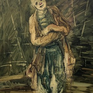 Lote siguiente: Eduardo Vernazza "Clown Alemán" Óleo sobre Cartón Firmado