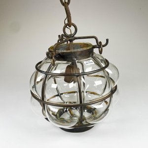 Lote anterior: Colgante de vidrio soplado y hierro, altura 27 cm