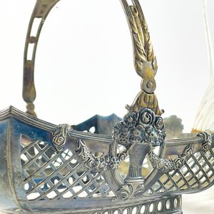 Jarra de Cristal con Molduras de Bronce y Set de Tazas de Consomé - imagen 6