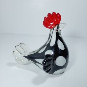 Lote anterior: Figura Decorativa Gallo Cristal Soplado Negro y Blanco