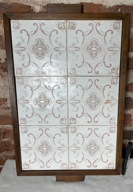 Bandeja de Madera con Azulejos Decorativos