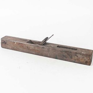 Cepillo de Carpintero Antiguo de Madera - 63 cm - imagen 1
