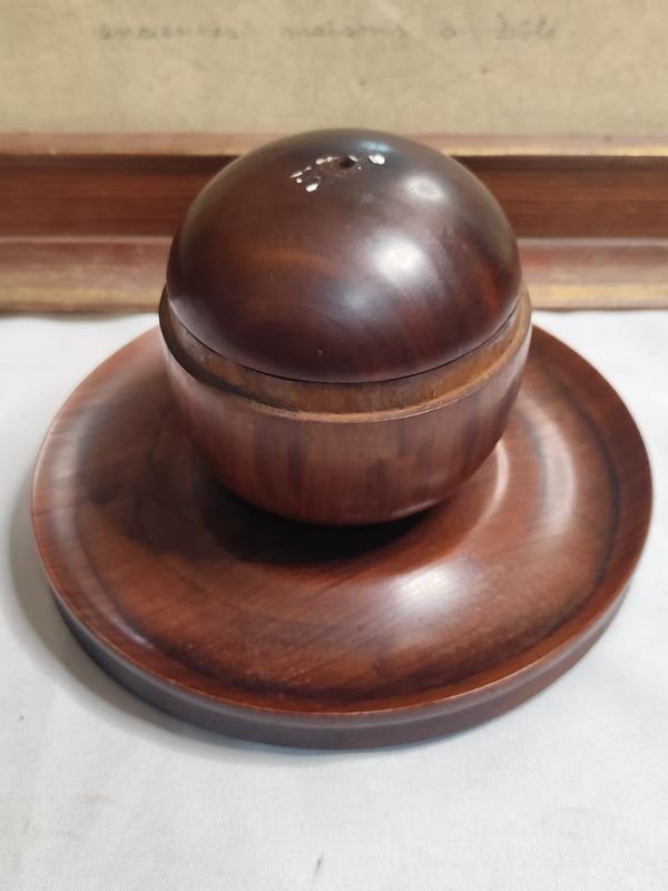 Porta pipas de madera maciza con tres partes de pipas - imagen 3