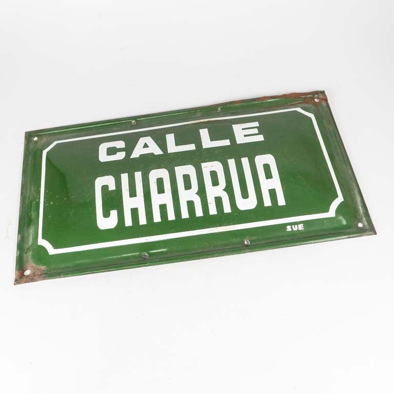 Lote anterior: Cartel de SUE de chapa esmaltada calle Charrúa