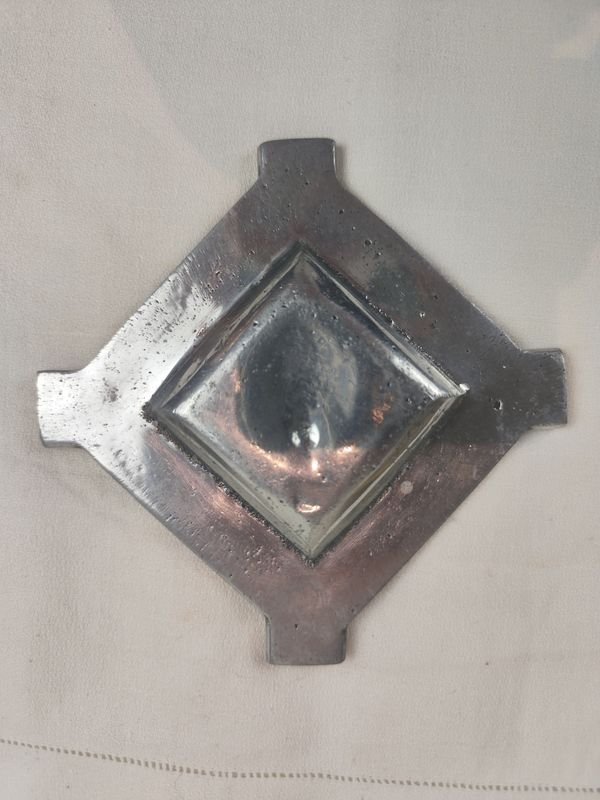 Cenicero de metal bañado en plata - Recuerdo de Bodegas Garvey - imagen 2