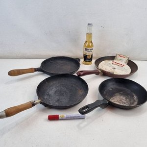 Set de 4 Sartenes de Hierro y Metal con Mango de Madera, Incluye Tefal Ultrabase 24 cm - imagen 1