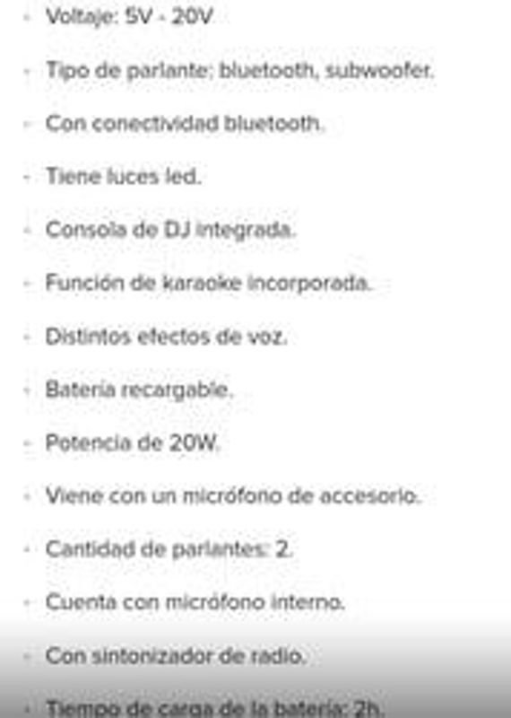 Parlante multiuso potente con USB, Bluetooth y karaoke - imagen 5