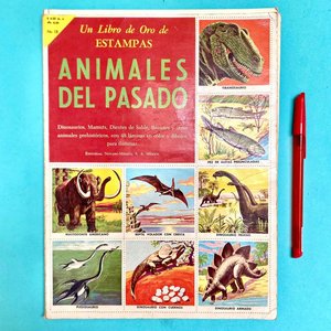 Álbum de Figuritas "Animales del Pasado" - Colección "Un Libro de Oro de Estampas" - imagen 1