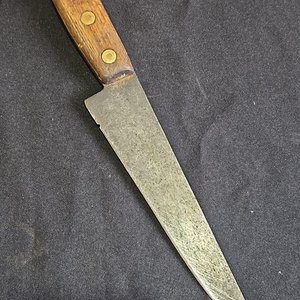 Cuchilla Antigua de Cocina con Hoja de 18 cm y Mango de Madera - imagen 2